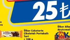 ÜLKER ÇOKOTURTA ÇİKOLATALI PORTAKALLI TART 108 G